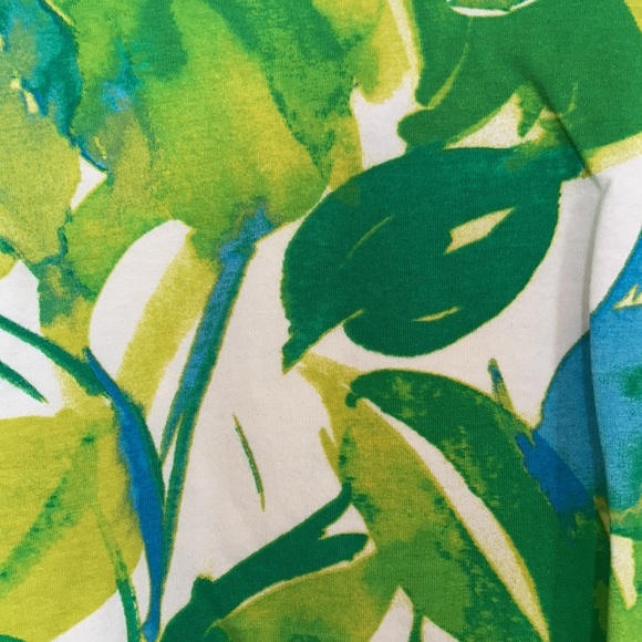 3/$45 Ruby Rd top abstract painterly floral print top w stretch casual office LP - Picture 12 of 17